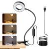 360° Folding Table Lamp Eye Protection Student Desk Lamp Anti-Blue Light Clip-On Lamp USB Charging Reading Light Dimmable Light