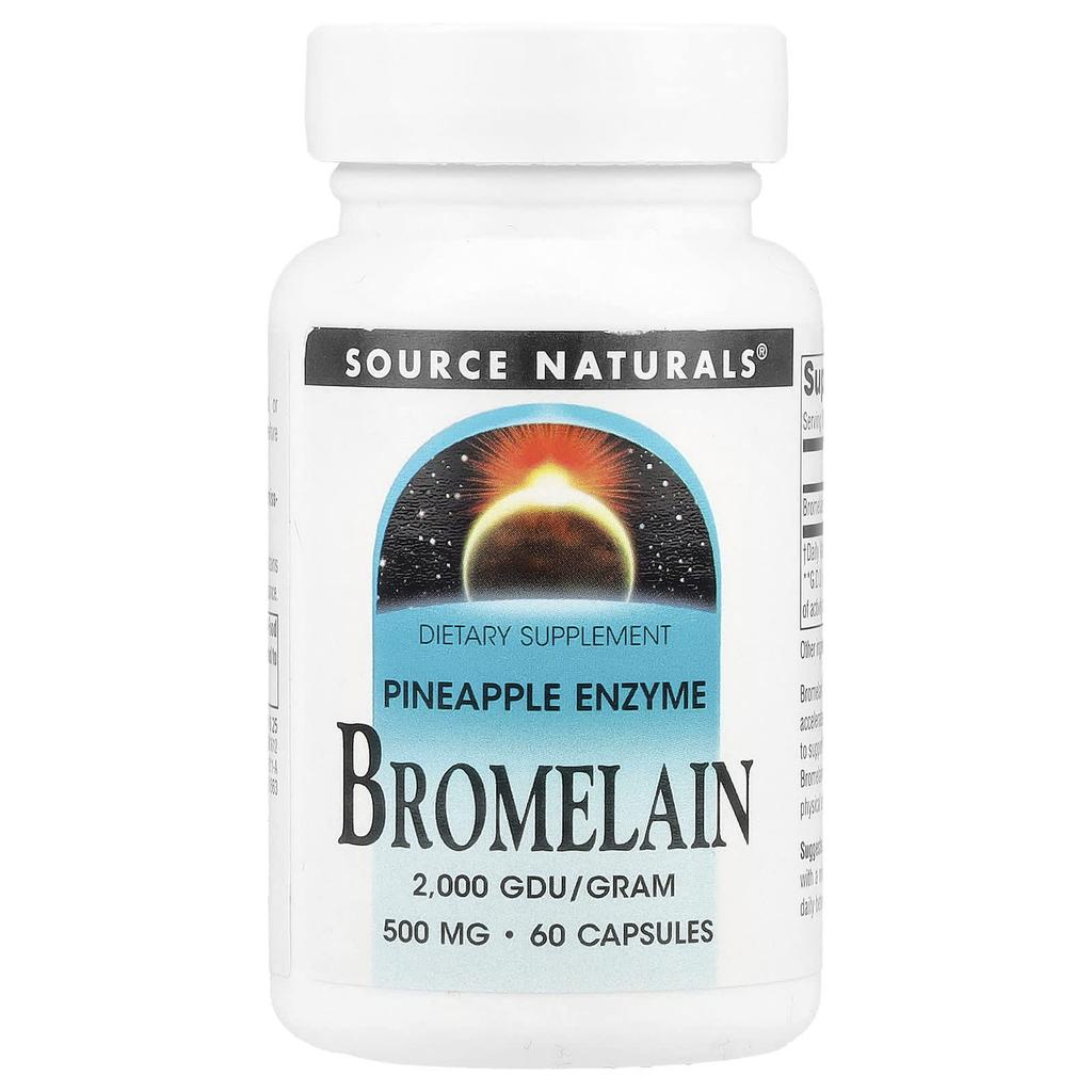 Bromelain, 500Mg, 60 Capsules