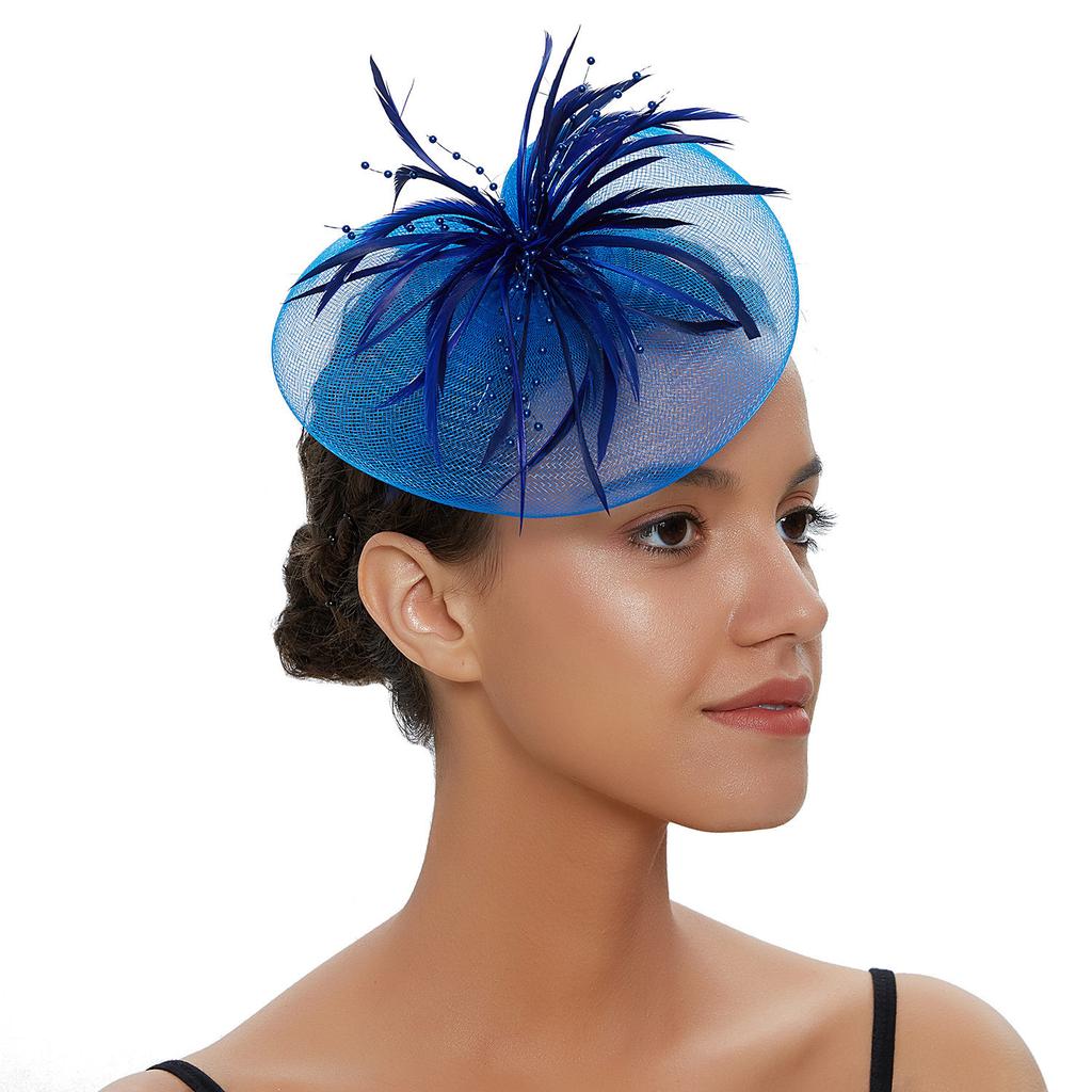 Женская сетчатая шляпа для девочек, повязка на голову для коктейльной вечеринки, свадебная шляпа