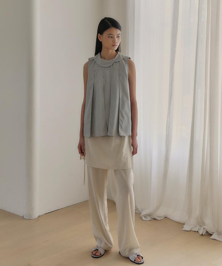 OURO Sheer Skirt Pants [ Cream ]