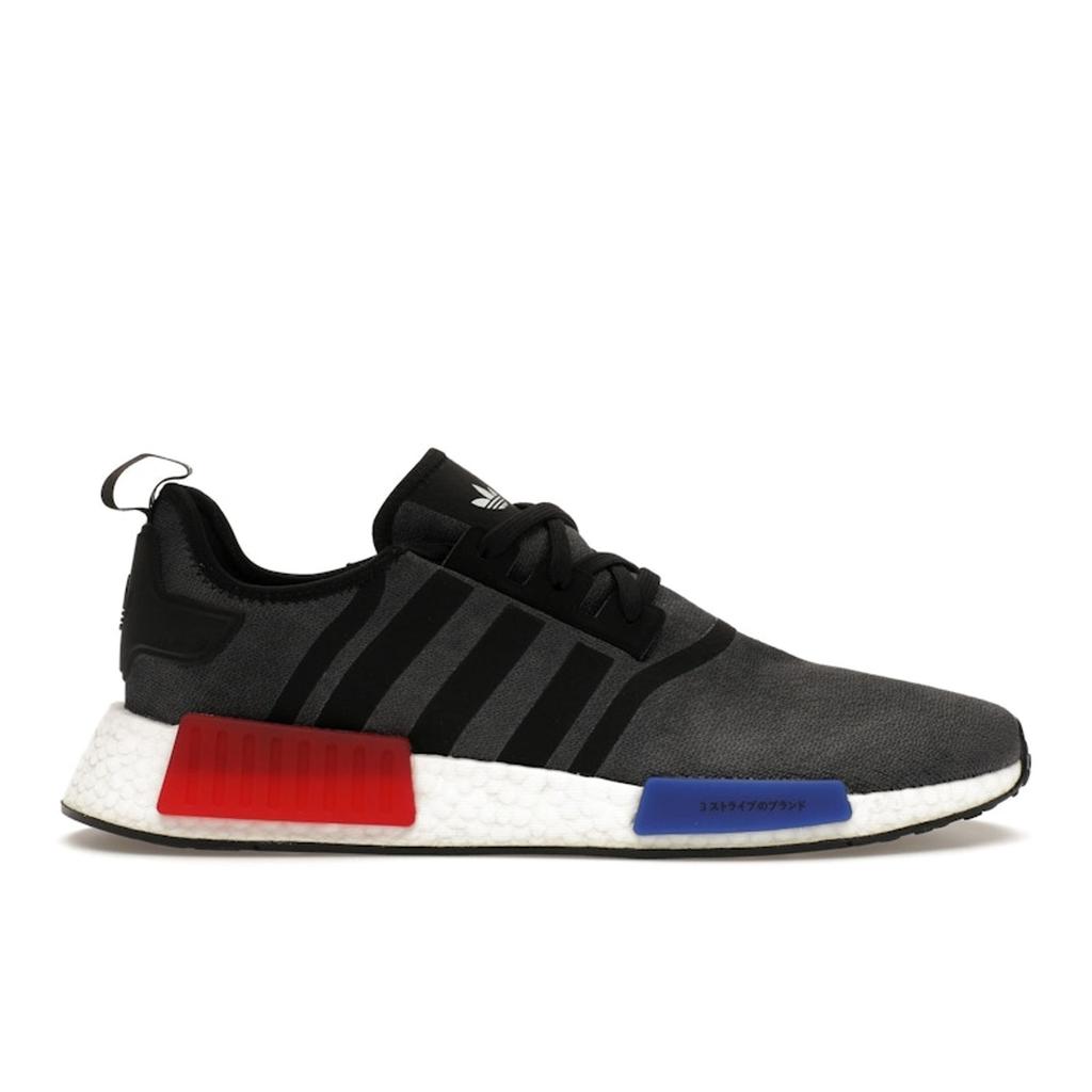 Adidas NMD_R1 Black OG 2023 Unisex Sneakers Core-Black Semi-Lucid-Blue Glory-Red HQ4452