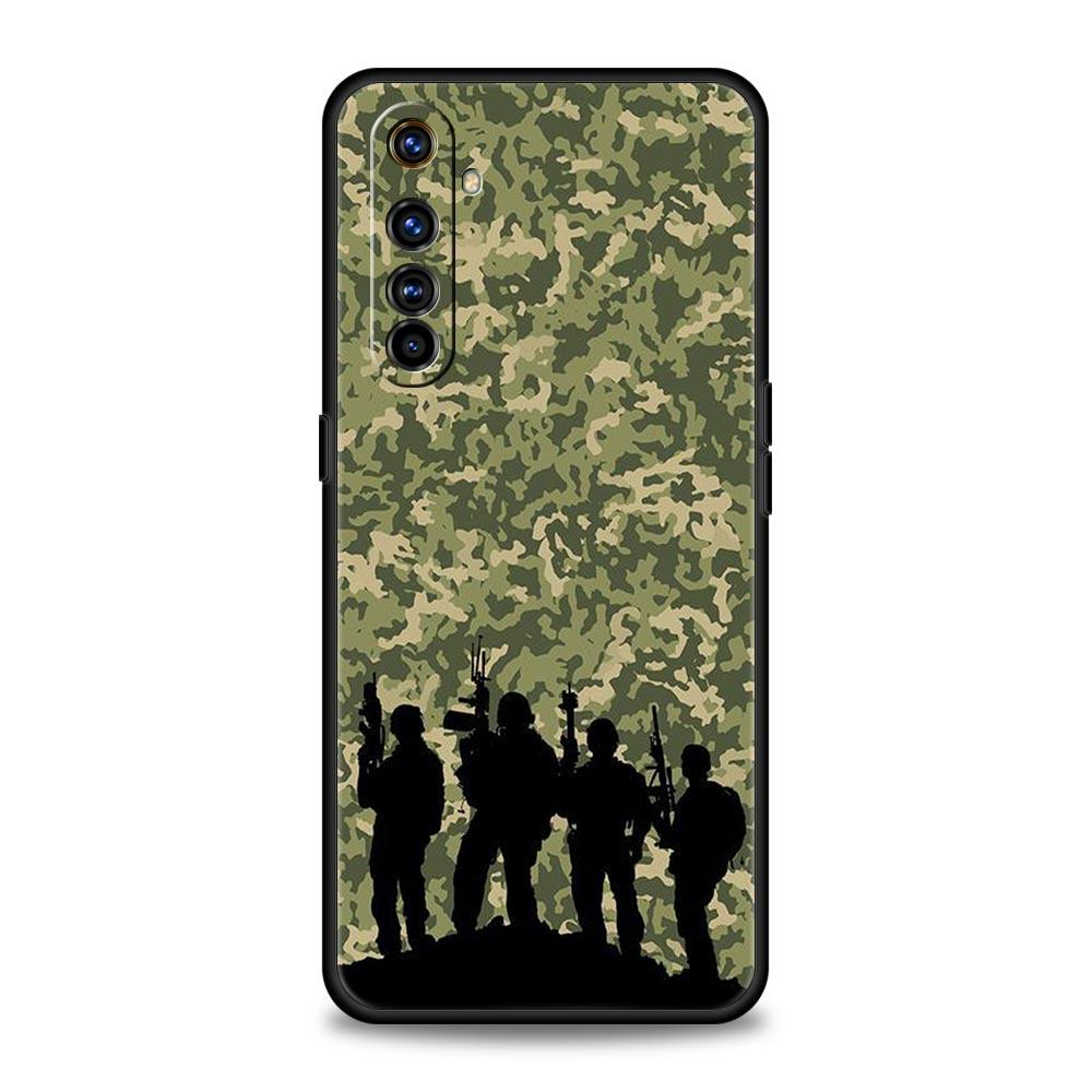 Камуфляжный Камо Военный Армейский Чехол Для Realme 12 11 10 9 8 5G 7 6 GT5 GT3 GT2 Pro C21 C25 C35 Для Realme GT Neo 2 3 3T 5 Чехол