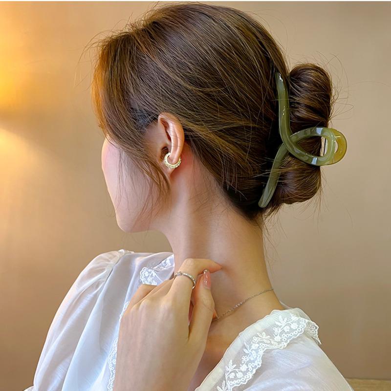 Винтажные простые заколки для волос с перекрестием для женщин и девочек, модные однотонные заколки для волос в виде краба, заколки для волос, 2022, модные аксессуары для волос, головные уборы