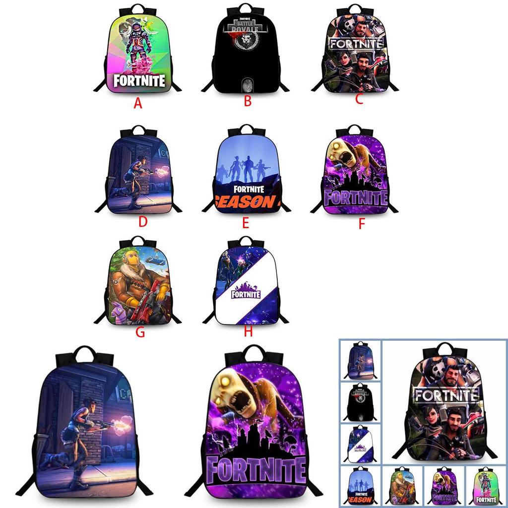 3D Рюкзак с принтом игры Fortnite Книжный рюкзак Школьный для ноутбука Дорожная сумка Девочка Мальчик