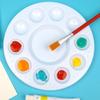 Art 10 Holes Palette Artist Children Students Art Craft Color Mixing Tray Portable Painting Palette White Painting Tools