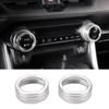 Abaiwai Car Air Condition Switch Knob Ring 3d Decoration For Toyota Rav4 Xa50      2024 Rav 4 Hybrid Parts