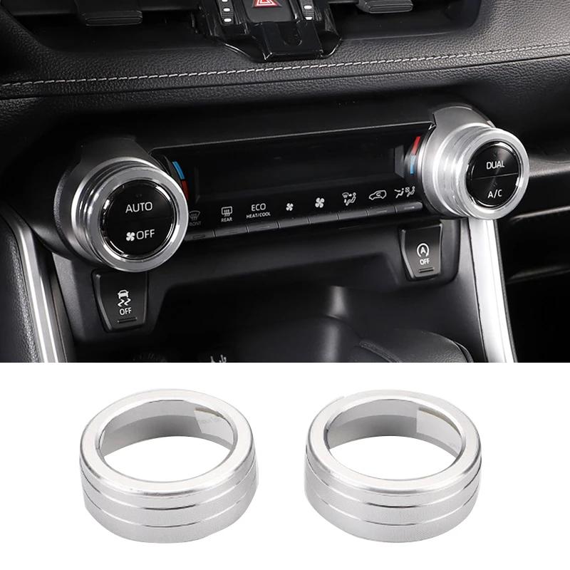 Abaiwai Car Air Condition Switch Knob Ring 3d Decoration For Toyota Rav4 Xa50 2024 Rav 4 Hybrid Parts