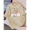 Women's Casual Cotton Top Short Sleeve Daily Print T-Shirts Women’s
