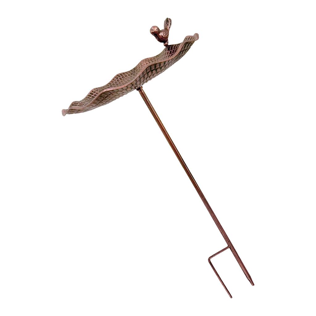 Elegant Outdoor Garden Bird Feeder With Rust Resistant Iron Design Winterproof Watering Station Suitable for Wild Birds