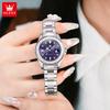Quartz Watch for Women Luxury Elegant Diamond Ladies Wristwatch Stainless Steel Waterproof Watch Date Clock