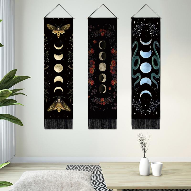 Гостиная Настенный Прокрутка Картина Холст Плакат Гриб Гобелен Эстетический Макраме