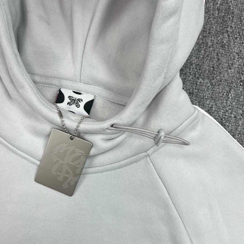 Унисекс худи Mertra: Зимняя куртка с пэчворком, рукавами летучая мышь, вышивкой, флисовой подкладкой, свободного кроя