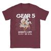 Japan Gear 5 Monkey Luffyy Anime T Shirts for Unisex Women Cotton Hipster TShirt One Piece Tees Short Sleeve Clothing Adult
