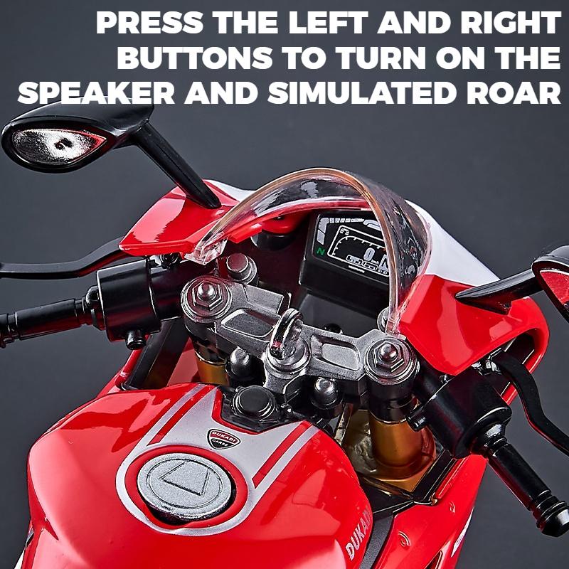 Spary 1/9 Ducati 1199 Panigale R Сплав Мотоцикл Литая Модель Симуляция Звук Свет Коллекционная Ценность Дисплей Подарок для Друзей