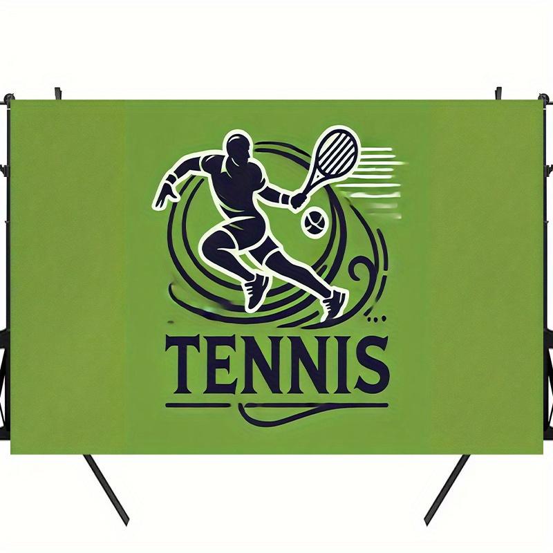 2D plane 1-piece dynamic background cloth for tennis players' movements birthday banner and flag supplies