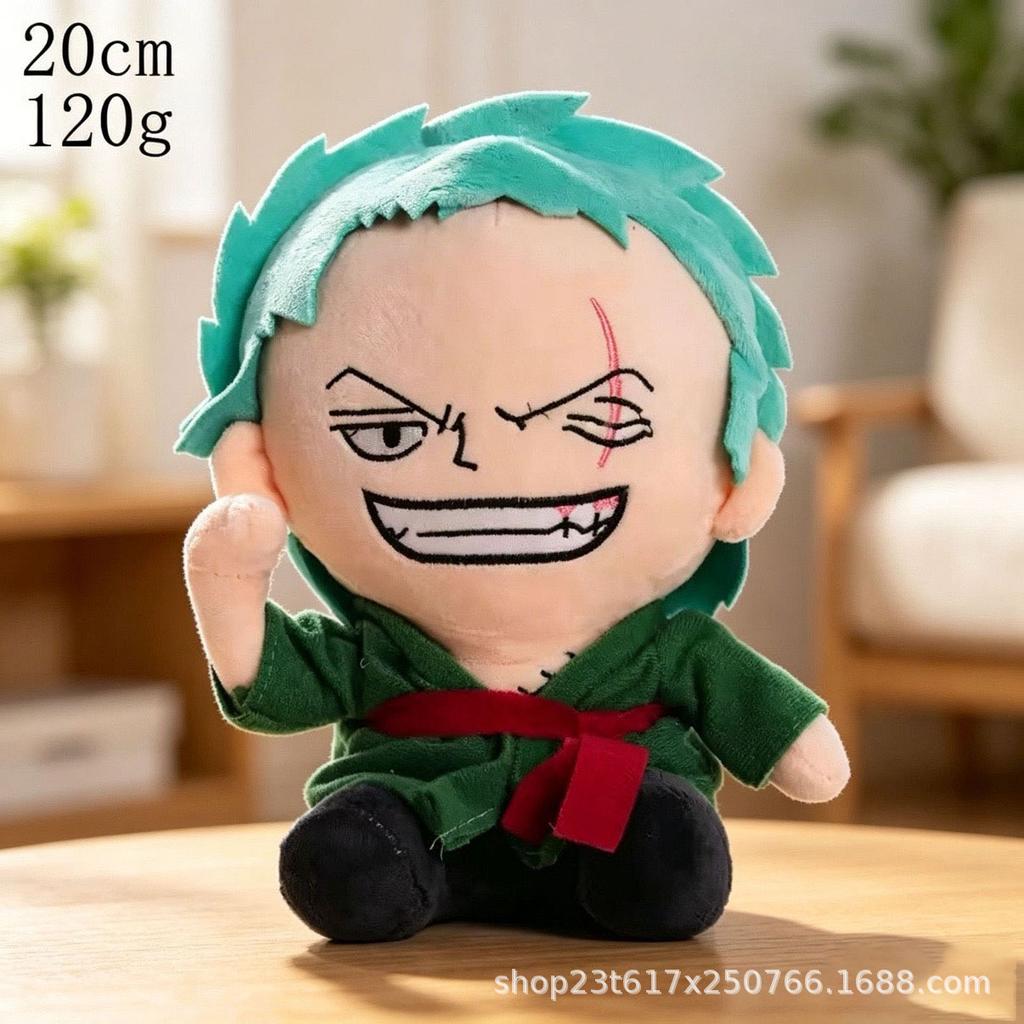 8 inch One Piece Plush Toy Anime Figure Luffy Zoro Chopper Stuffed Doll Collection Gift