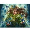 Full 5D Diy Diamond Painting Cartoon Girl and Butterfly Embroidery Cross Stitch Home Decor Handmade