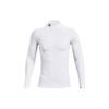 ColdGear® Solid Mock Neck Long Sleeve T-Shirt Men Tops White 1366072-100