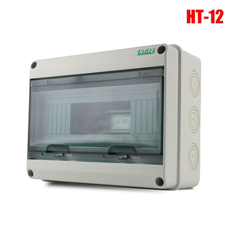 HT-5/8/12/15/18/24 Ways Outdoor Водонепроницаемая электрическая распределительная коробка Автоматический выключатель MCB Power Пластиковая распределительная коробка для проводов