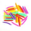 5Pcs Colorful Telescopic Tube Toy Stress Relief Free Transformation Decompression Stretchable Tube Sensory Fidget Toy Kids Adults Gift