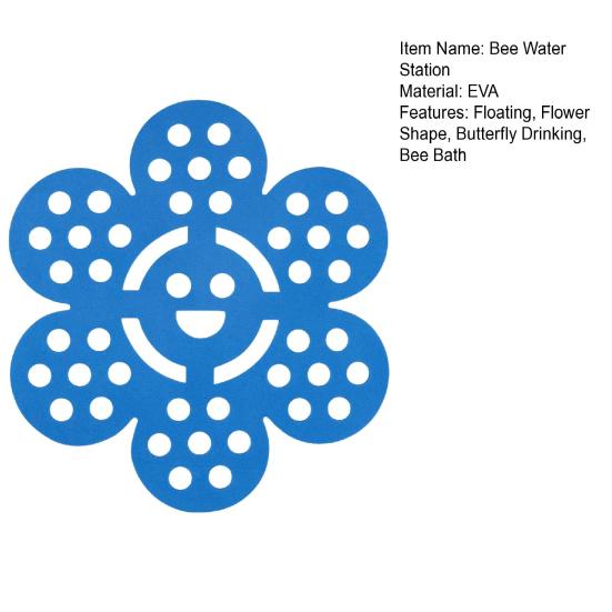 Floating Bee Drinking Station EVA Foam Bee Insect Butterfly Waterer Flower Shape Bee Bath for Outdoor Garden Balcony Backyard Patio Decor