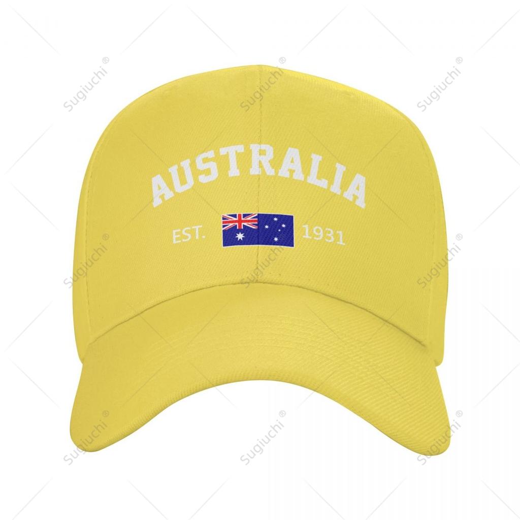 Baseball Cap Australia EST Independence Day Wild Sun Shade Peaked Adjustable Outdoor Caps