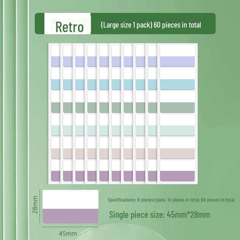 Пользовательские наклейки Morandi Index Label Sticky Notes – флуоресцентные закладки для студентов