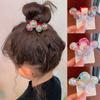 Kids Sequins Floral Elastic Hair Bands Rubber Band Hair Tie Princess Kawaii Hair Rope Headwear Girls Children Hair Accessories