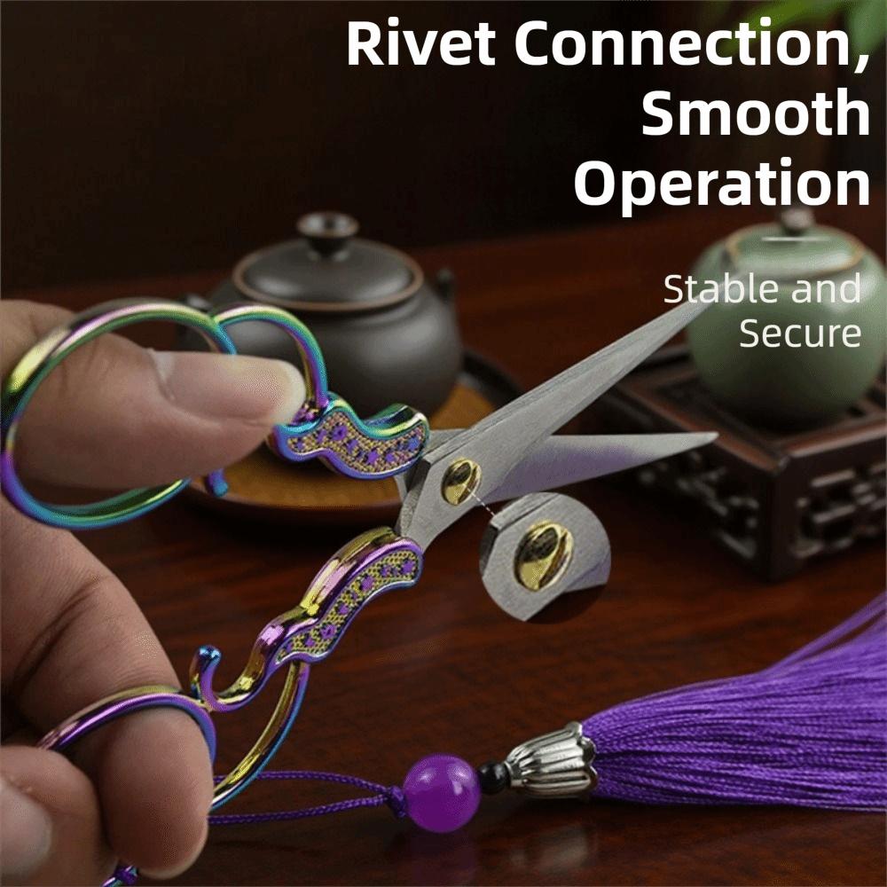 Floral Pattern Embroidery Scissors Zinc Zinc Zinc Alloy Craft Tailor Scissor Sewing Scissors DIY Crafting