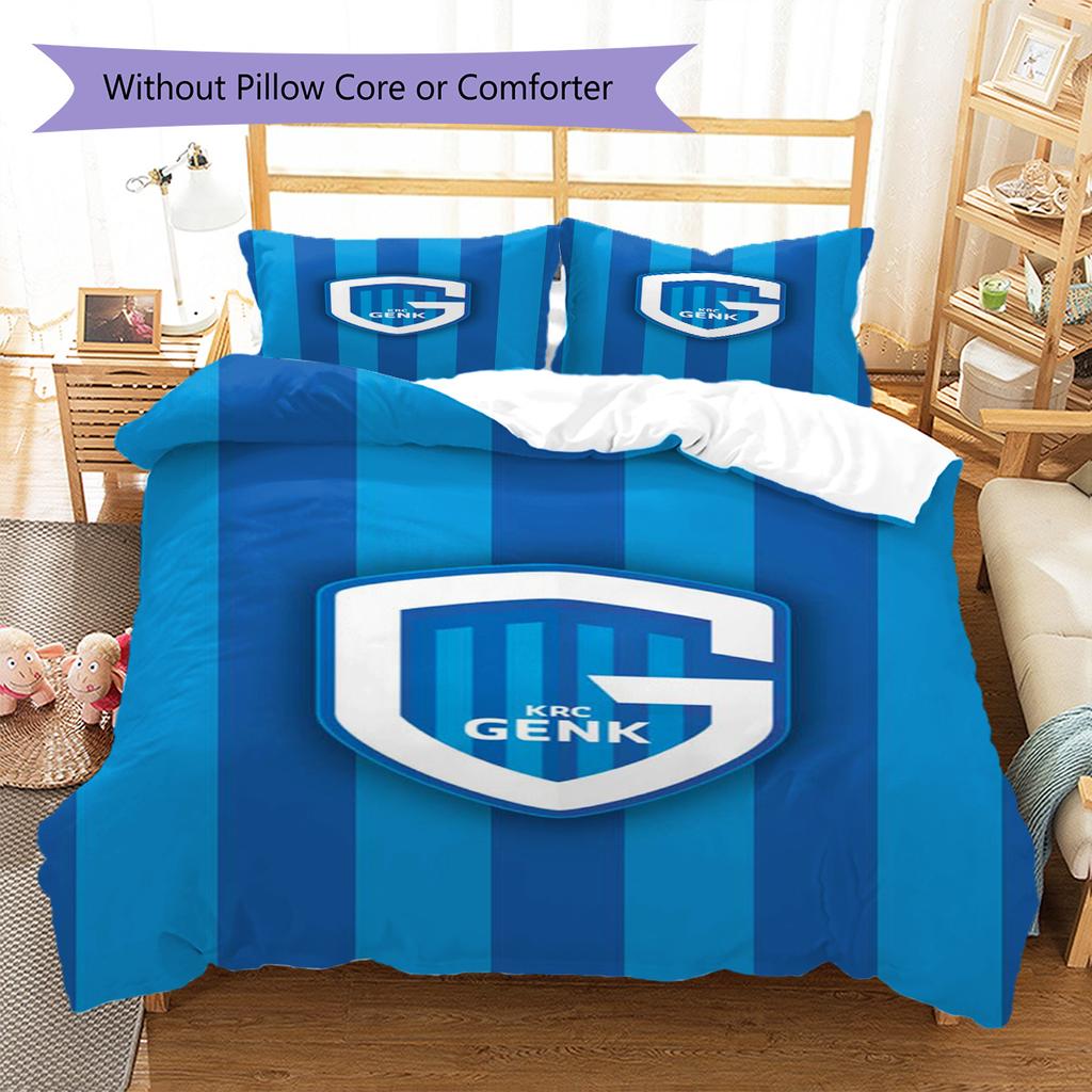 KRC Genk Pattern Bedding Set Quilt Cover Pillowcase Home Decor Gift (1 * duvet cover + 2 * pillowcase, without core)