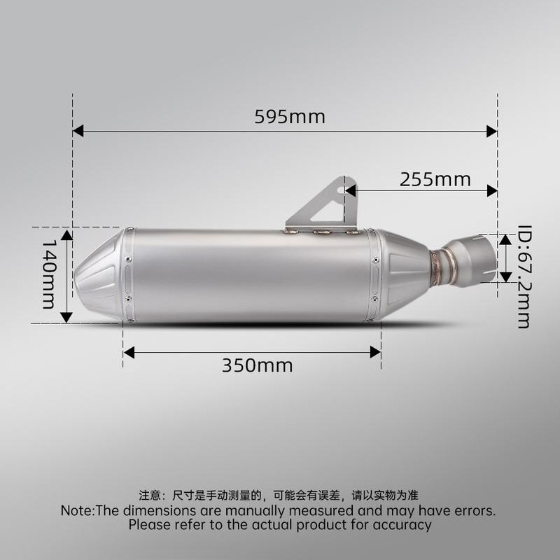 Для мотоцикла 800X 800 X Adventure Rally Pro, модифицированный выхлопной глушитель из нержавеющей стали Slip-on, с DB-киллером, интерфейс 60 мм