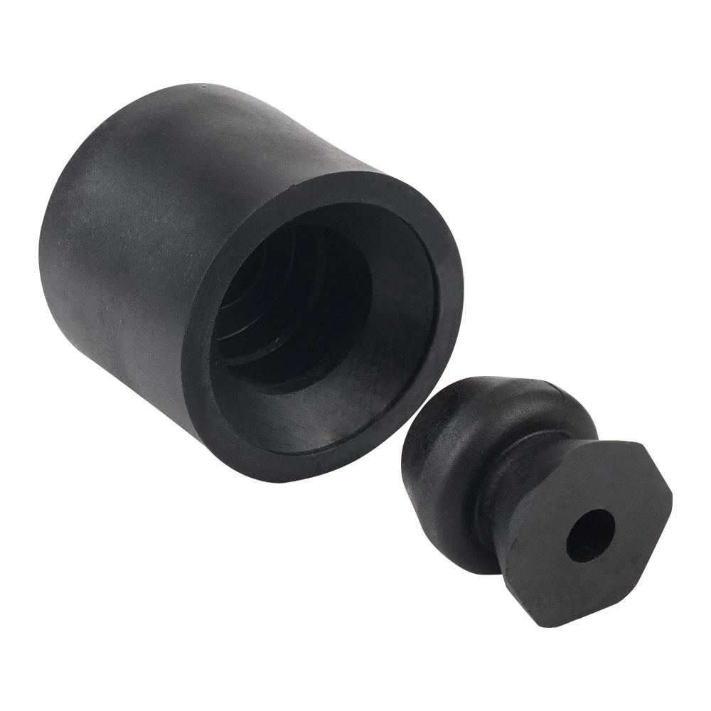 Комплект держателей дверей прицепа, 2 комплекта низкопрофильных резиновых бамперов для держателей дверей, подходит для прицепа RV