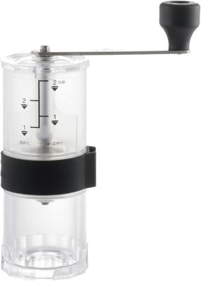 Кофейные инструменты KOGU Кофемолка ручная градуированная кофемолка керамические лезвия регулировка грубости кофе для кемпинга на открытом воздухе прозрачный черный