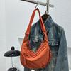 Stylish Solid Color Women's Shoulder Bag Large Capacity Simple Single-shoulder Bag Casual Portable Underarm Bag Student