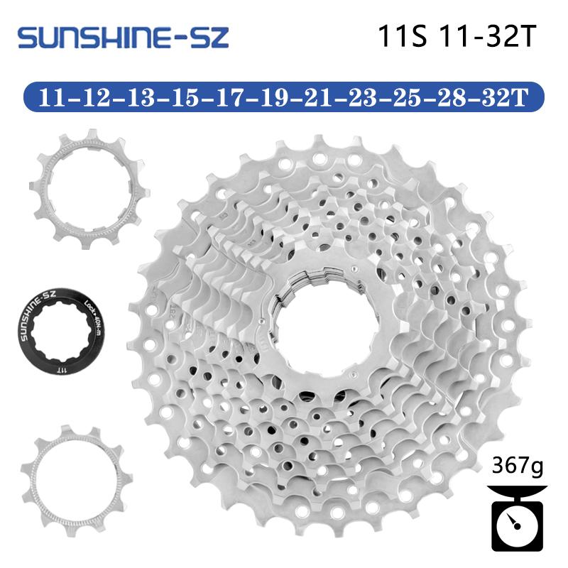 SUNSHINE шоссейный велосипед кассета 12 В 11 В 10 В 9 В 8 В звездочка 12 11 10 9 8 скоростей велосипедная трещотка свободного хода HG взаимосвязь