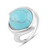 Silver Ring with Turquoise, Item Weight 7.13 G (2084006)