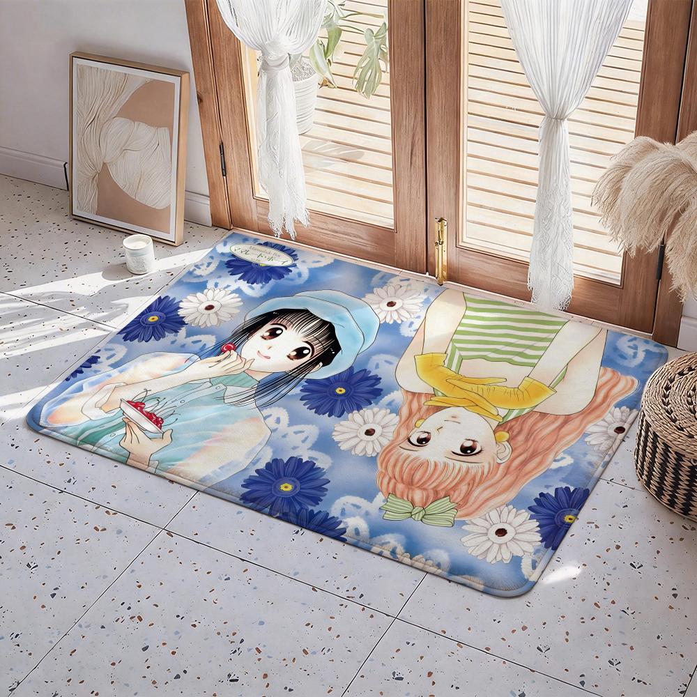 Anime K Kodomo no Omocha Floor Mat Eco Flannel Doormat Non Slip Odorless Indoor Floor Rug Soft Short Plush Home Mat