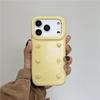 Весенний цветочный желтый жемчужный чехол для телефона - Совместим с iPhone 14, 15, 16 Pro, 17 Pro, Ударопрочный, для женщин