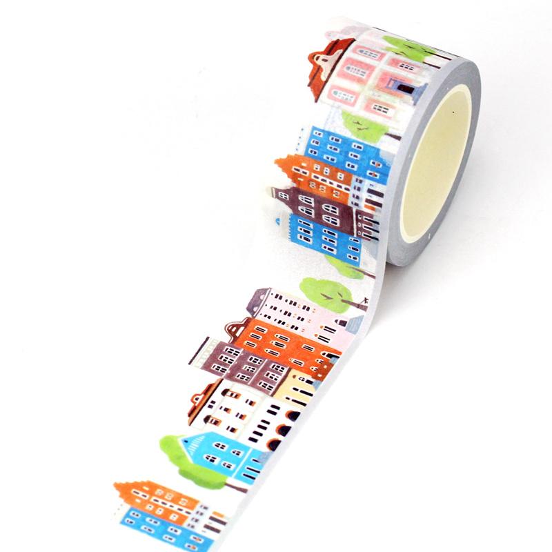 NEW 1PC. 10M Decorative Kitchen Books and Cactus Japanese Paper Washi Tape Set for Scrapbooking Journaling Cute Stationery