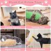 Игрушки с кошачьей мятой для кошек Плюшевая подушка с шуршащим звуком и кошачьей мятой Самовосстанавливающаяся интерактивная жевательная игрушка Игрушки для прорезывания зубов у котят Домашнее животное