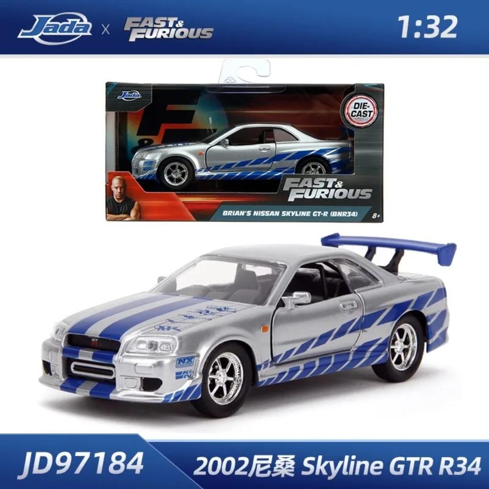 Игрушки Джада 1:32 Быстрые и Яростные Металлические Машинки, Mitsubishi Lancer TOYATO Super Nissan Skyline GTR Jetta RX-7 Коллекция Подарочные Игрушки для Детей