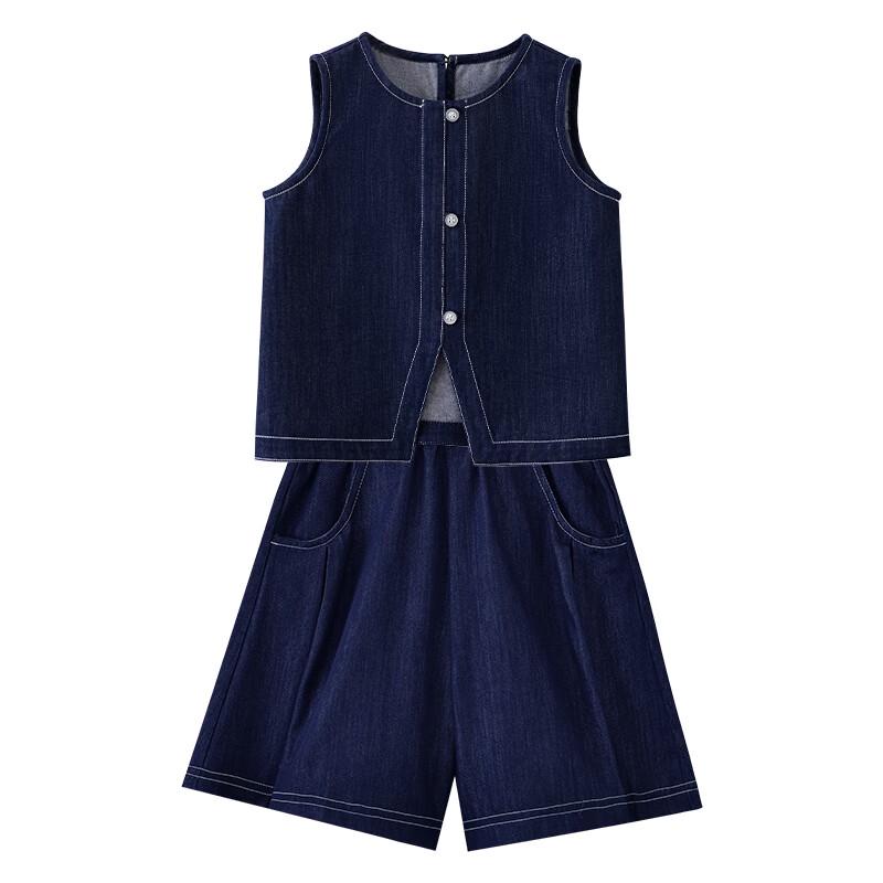 Летний джинсовый жилет и шорты Hachikis для девочек