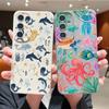 Чехол с узором Осьминог и Морская звезда для Samsung Galaxy S25 Edge S26 S24 S23 S22 Ultra S26 Plus S25 FE Кожаная текстура ТПУ Чехол для телефона