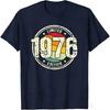 Retro 50 Year Old Vintage 1976 Limited Edition 50th Birthday Classic Graphic 2026 New T Shirts Clothes for Unisex Summer Cotton