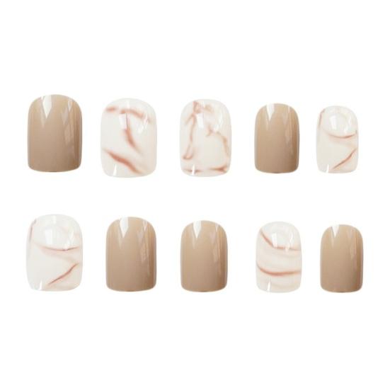 24 шт., накладные ногти с клеем, наращивание ногтей из АБС-пластика, набор искусственных ногтей для красивых девушек, принадлежности для маникюра