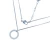 Swarovski Ожерелье с подвеской-кругом и стразами Не указано Серебристый Женское Б/у