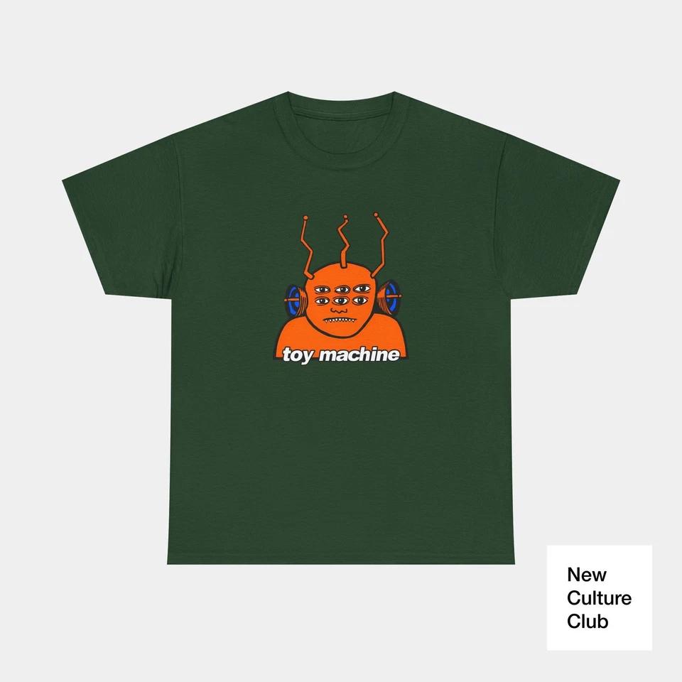 Toy Machine Orange Transmissionator Funky Alien 1996 Skateboarding T Shirt Print 5