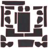 Резиновые коврики Negues, совместимые с Toyota Alphard 40 Series и Vellfire 40 Series, Июнь 2023, Резиновый интерьер, Пол и багажник, Красный (4-е поколение,