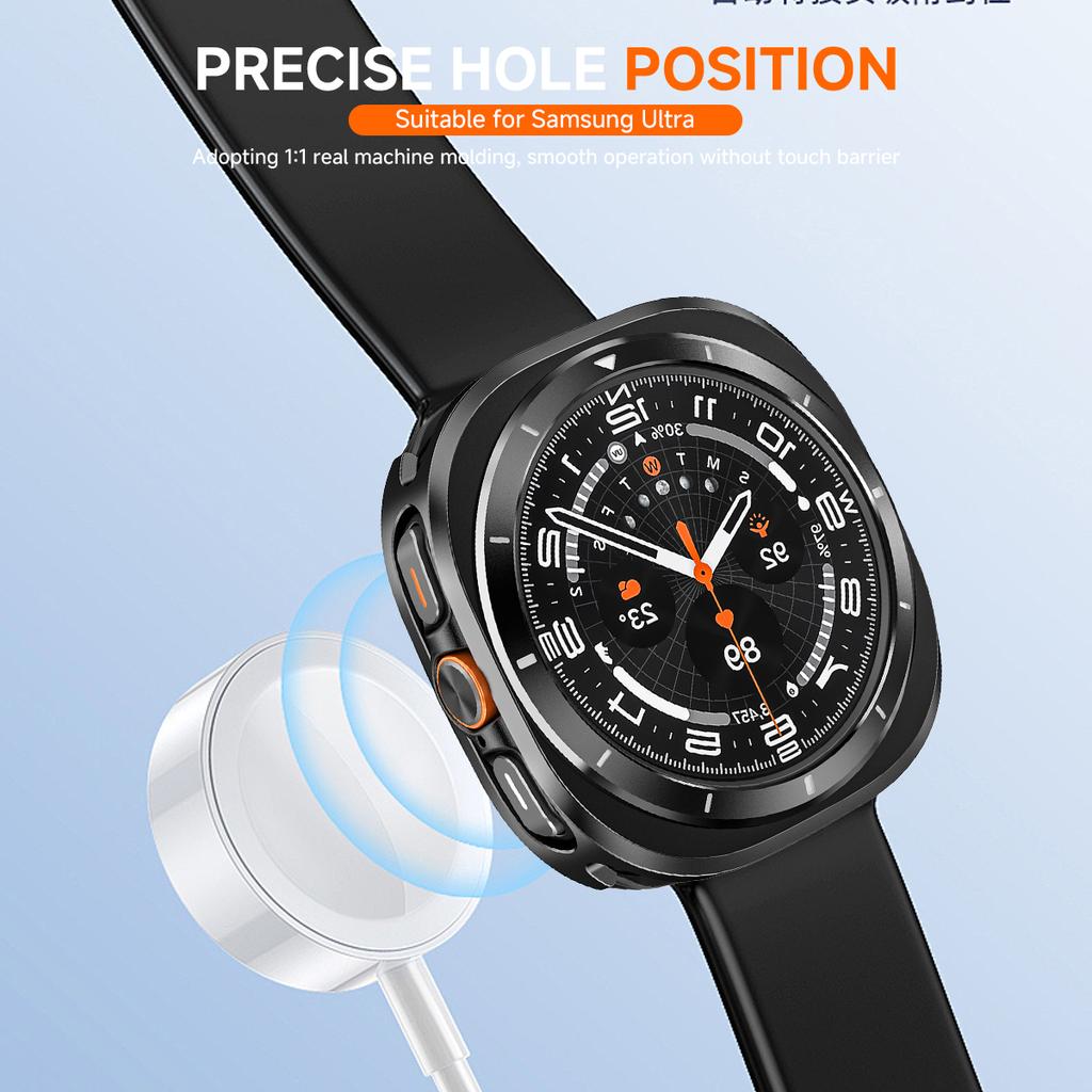 Защитный чехол из алюминиевого сплава для Samsung Galaxy Watch Ultra 7 47 мм, крышка для Samsung Ultra 2025, аксессуары для защиты экрана