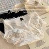 Женские весенне-летние ретро сексуальные кружевные трусы-треугольники из чистого хлопка с антибактериальным эффектом